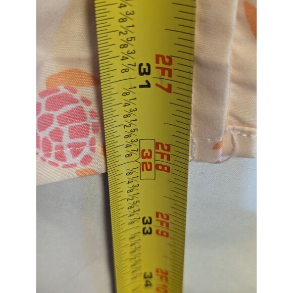 Modern Southern Home Twin Flat Sheet With Pink & Orange Sean Turtle Print - Picture 4 of 5